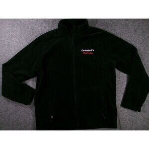 Campbells TrueValue Jacket Mens Large Black Full Zip Embroidered Logo